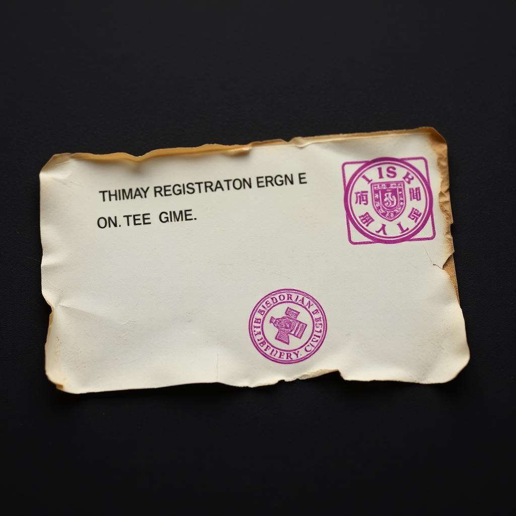 Temporary Registration Card (‘White Card’)